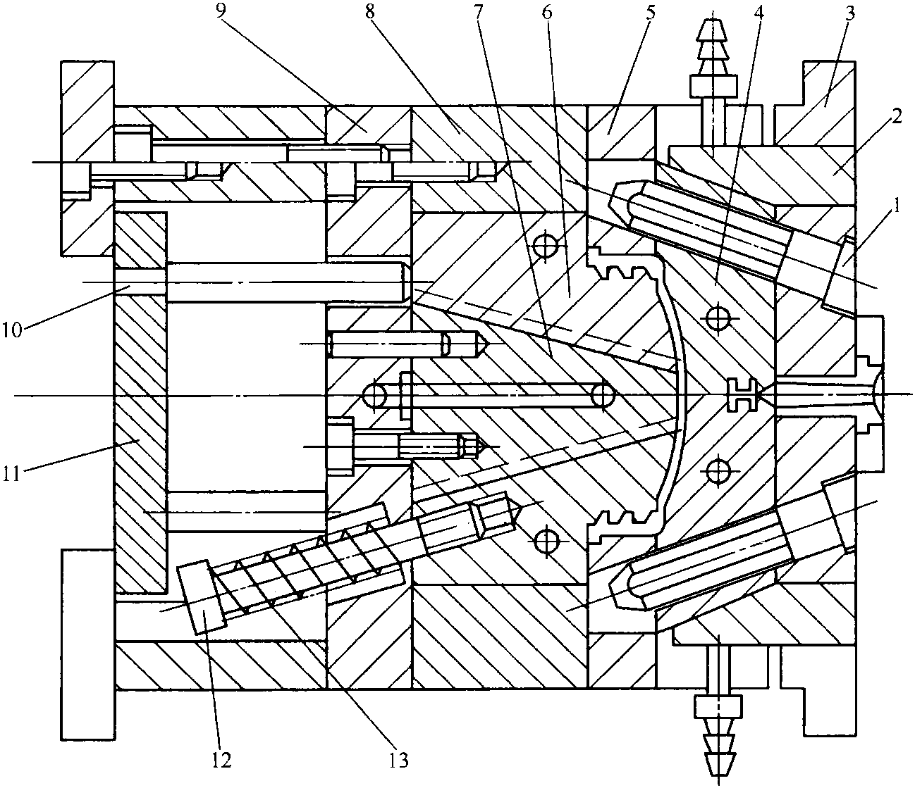 46.提式桶蓋注塑模具